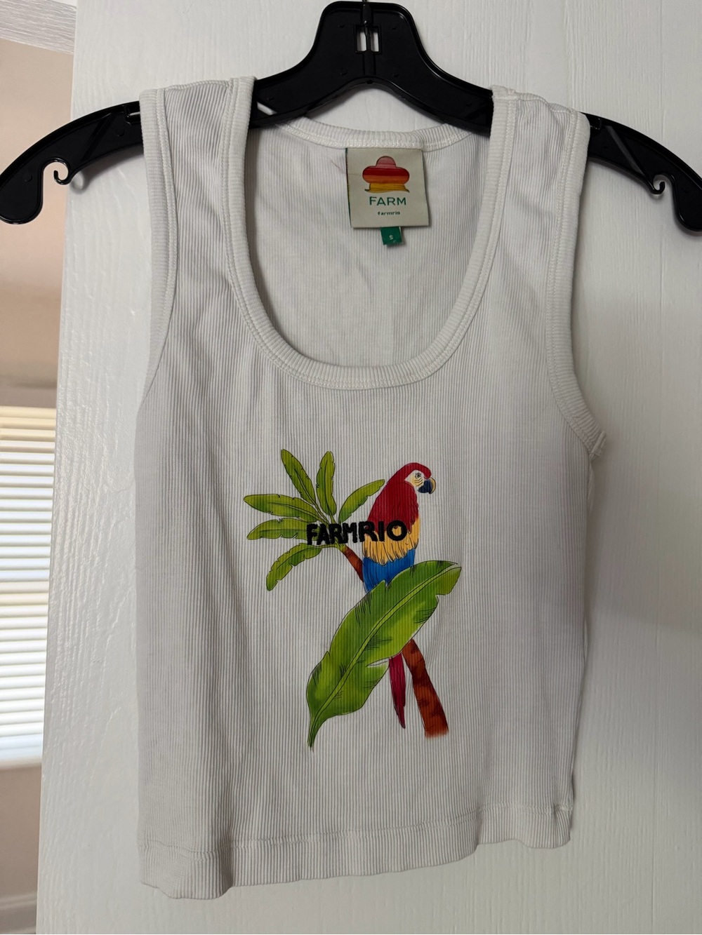 FARM Rio White Tank Top - Picture 3 of 3